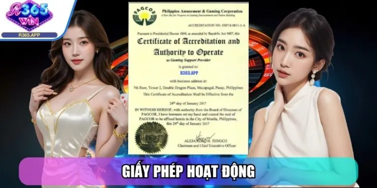 R365 - Cổng Game Đánh Dấu Bước Ngoặt Nền Giải Trí Trực Tuyến 26 Giấy phép hoạt động